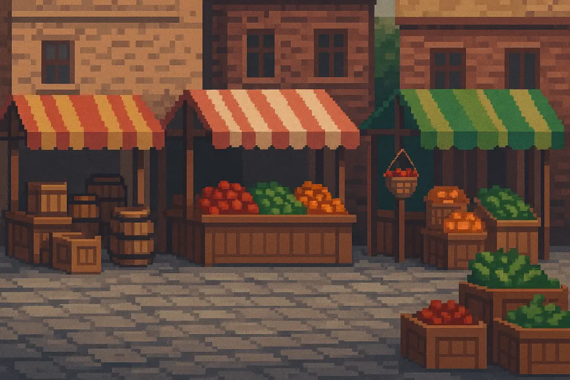 The market scene